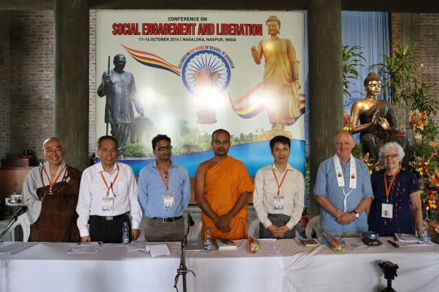 Sunim and the other speakers for the conference