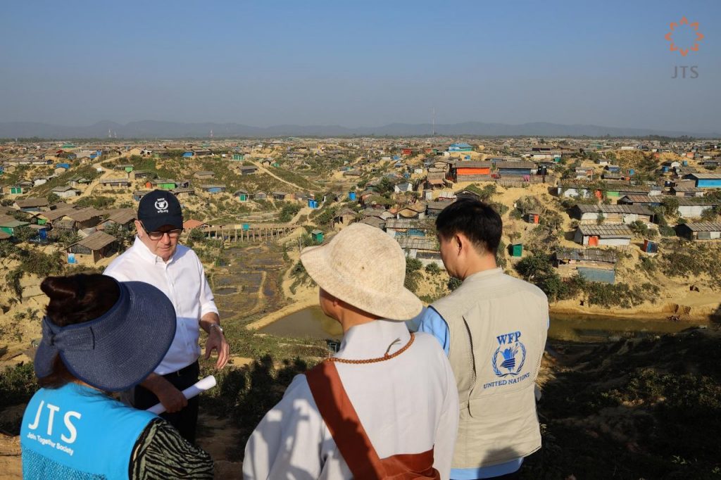 Scene of Rohingya refugee camp