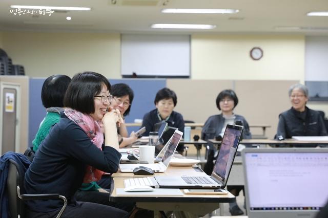 Jungto Society Planning Committee member smiles